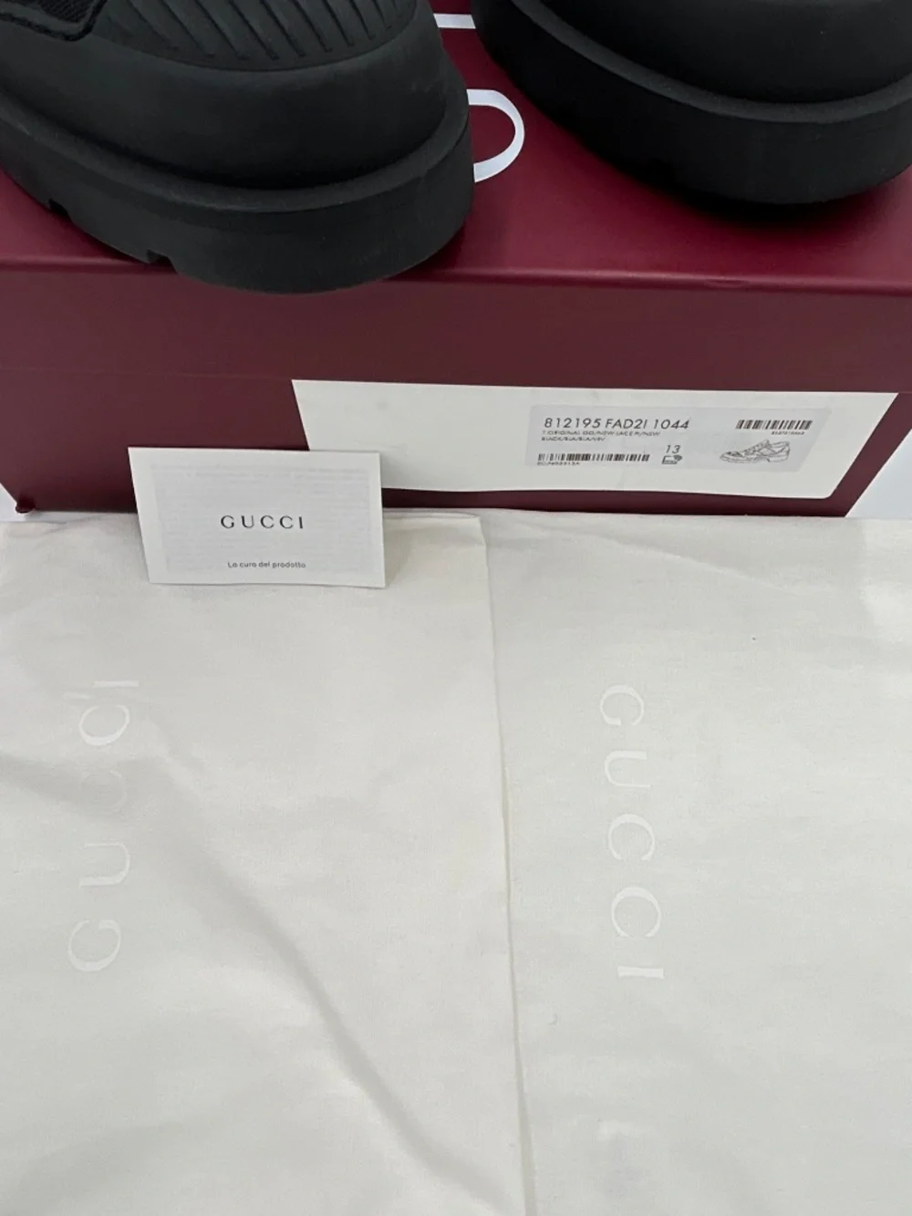 Men’s Gucci Web Lace-Up Shoes. Size 13. Made in Italy.